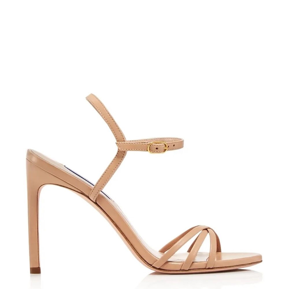 Stuart Weitzman Womens Starla High-Heel Sandals Beige Size 9